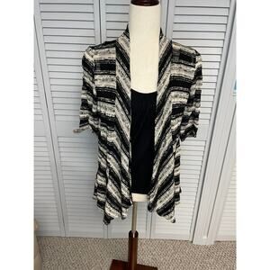 Heartsoul short sleeve sweater attached tank lace back women's size small